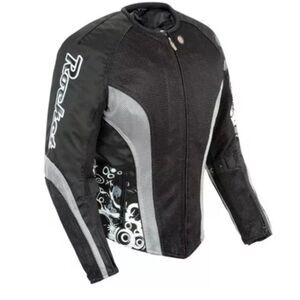 JOE ROCKET Cleo MESH Lightweight MOTORCYCLE Black Jacket Womens XS Liner & Pads